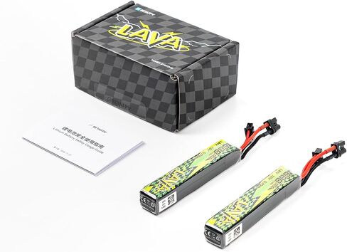 BETAFPV قطعتان من بطارية Lava II 2S 680 مللي أمبير في الساعة 7.6 فولت 95C LiHV Lipo مع موصل XT30 JST-XH2.54 قابس شحن متوافق مع طائرة بدون طيار بدون طيار كوادكوبتر مثل Pavo Pico II، Pavo Femto in Kuwait