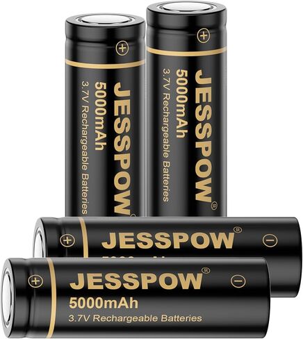 JESSPOW JSP21700 NI-MH Battery Case 4Pack Set 500 0 mAh for Flashlight, Headlamp Fans, etc Size：Size:7O*2I*2I mm in Kuwait