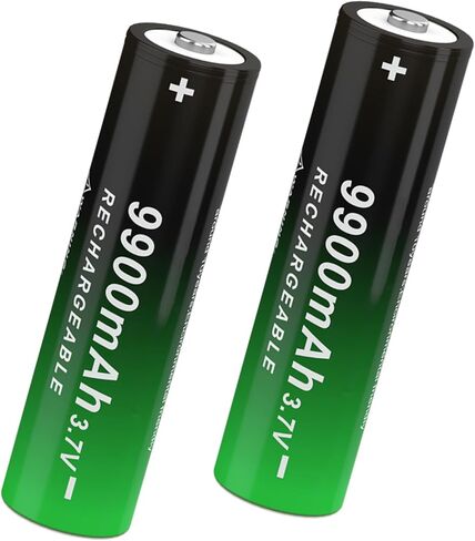 3.7 Volt Ni-MH Button Top Lithium Polymer Ion Rechargeable Battery Upgrade Capacity Batteries for Flashlights, Bluetooth Speaker, Headlamp, Toy Tools Use, 2 Pcs in Kuwait
