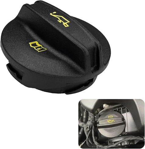 Engine Oil Filler Cap Replacement, Durable Oil Fill Cap for Secure Sealing, Leak-Proof Tight Fit Design with Identification Pattern, Replaces OEM 06K103485A, Compatible with VW Audi in Kuwait