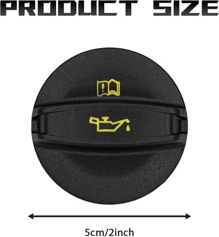 Engine Oil Filler Cap Replacement, Durable Oil Fill Cap for Secure Sealing, Leak-Proof Tight Fit Design with Identification Pattern, Replaces OEM 06K103485A, Compatible with VW Audi in Kuwait