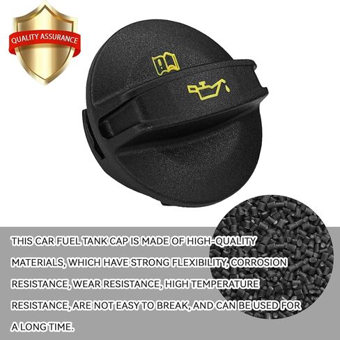 Engine Oil Filler Cap Replacement, Durable Oil Fill Cap for Secure Sealing, Leak-Proof Tight Fit Design with Identification Pattern, Replaces OEM 06K103485A, Compatible with VW Audi in Kuwait