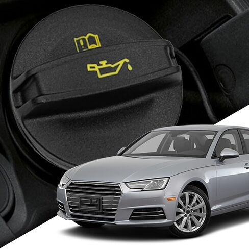 Engine Oil Filler Cap Replacement, Durable Oil Fill Cap for Secure Sealing, Leak-Proof Tight Fit Design with Identification Pattern, Replaces OEM 06K103485A, Compatible with VW Audi in Kuwait