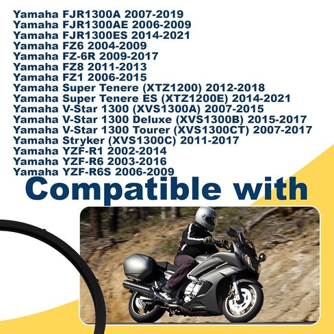 ختم حلقة دائرية لخزان الوقود/حشية متوافقة مع Yamaha FJR1300A FJR1300AE FJR1300ES FZ6 FZ-6R FZ8 FZ1 Super Tenere (XTZ1200) Super Tenere ES (XTZ1200E) استبدال # 19B-24486-01-00 in Kuwait