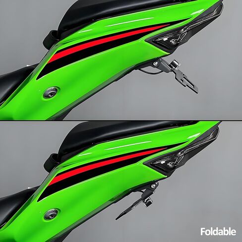 دراجة نارية مرتبة الذيل الحاجز مزيل لوحة ترخيص قوس حامل متوافق مع النينجا ZX4R ZX4RR ZX400 ZX25R 2023 2024 2025 in Kuwait