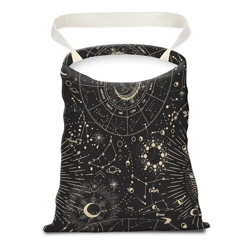 Car Trash Can, Seat Back Hanging Car Trash Bag, Cute Canvas Car Garbage Bag, Essential Car Trash Bin Car Organizers Sun and Moon in Saudi Arabia