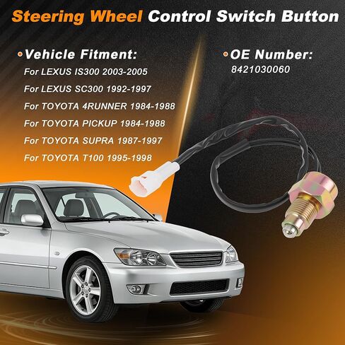 Backup Light Switch for LEXUS IS300 2003-2005 for LEXUS SC300 1992-1997 2 Pin Back Up Lamp Switch Replacement 8421030060 1 Pcs in Kuwait