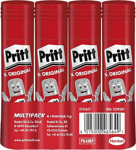 Pritt 1259587 11 g Glue Stick (Pack of 4) in Kuwait