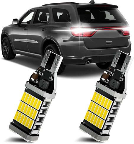 XFLHEHD 2PCS Durango LED Reverse Lights for 2011-2021 Dodge Durango, 6500K Cool White Super Bright Durango Back up Lights, 2835 45-SMD Chipsets Error Free, Upgraded Backup Lights Bulbs Replacement in Kuwait