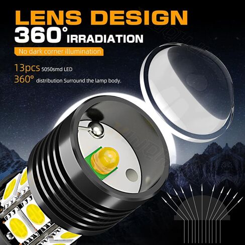7440 7443 LED Backup Reverse Light Bulbs, Compatible For Chevy Camaro 2016 2017 2018 2019 2020 2021, 6000K White 300% Brightness, Plug n Play, Pack of 2 in Kuwait