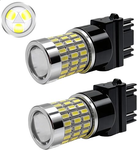 مصابيح إضاءة عكسية LED احتياطية لسيارة GMC Sierra 1500 1999-2013، 6000K أبيض، 3156 3157، عبوتان in Kuwait