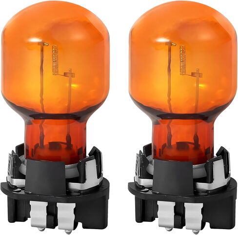 2 Pack PWY24W 24W 12V Amber Turn Signal Light Bulbs, Replacement for 2016-2017 Volkswagen Passat/Lavida/Octavia, Audi A4/Q3/Q7, Ford Fusion/Mondeo/EDGE, Fits Part #12174, 12174NA, 12174 NAHTR in Kuwait