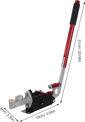 SOLUSTRE Racing Hydraulic Hand Brake Long Arm Drift Brake Aluminum Alloy Red for Car Modification and Sim Racing in Kuwait