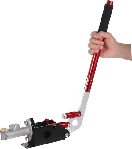 SOLUSTRE Racing Hydraulic Hand Brake Long Arm Drift Brake Aluminum Alloy Red for Car Modification and Sim Racing in Kuwait