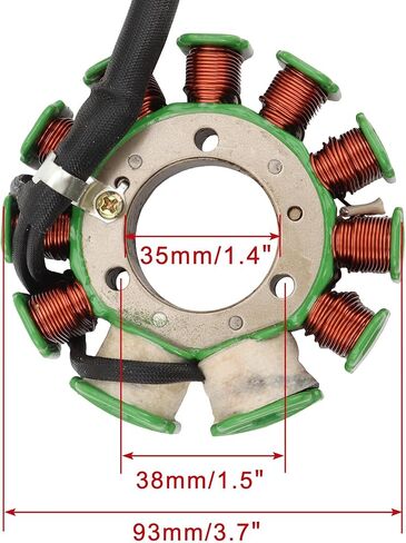 WOOSTAR 11 Coil 7 Wire Magneto Stator Replacement for 1996-2016 CMX250X Rebel 1996-2014 CMX250 Rebel 1991-2008 CB250 Nighthawk 1992-2000 CB250 OEM 31120-KBG-004 31120-KEN-691 31120-KBG-A01 in Kuwait