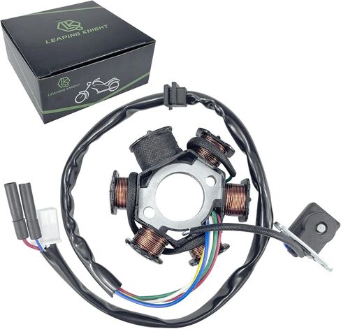 6 Pole 5 Wire AC Magneto Stator Coil for GY6 125cc 150cc Pit Quad Dirt Bike ATV Buggy Scooters Moped in Kuwait