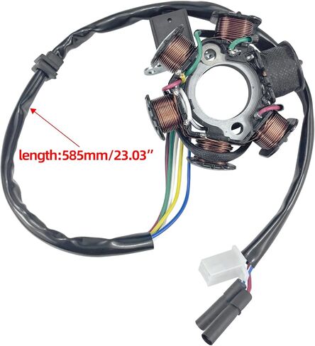 6 Pole 5 Wire AC Magneto Stator Coil for GY6 125cc 150cc Pit Quad Dirt Bike ATV Buggy Scooters Moped in Kuwait