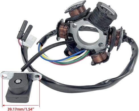 6 Pole 5 Wire AC Magneto Stator Coil for GY6 125cc 150cc Pit Quad Dirt Bike ATV Buggy Scooters Moped in Kuwait