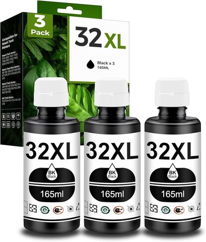 Pristar Compatible with HP 31 32XL Ink Bottle Set Replacement for HP Smart Tank Ink Refill 5101 5000 6001 7301 7602 7001 5102 Plus 651 551 455 457 450, 100ML for 31 Color Ink Refill Bottles, 3 Pack in Kuwait