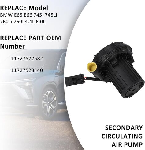 11727572582 Secondary Air Injection Pump Replacement for BMW E65 E66 745I 745Li 760Li 760I 4.4L 6.0L in Kuwait