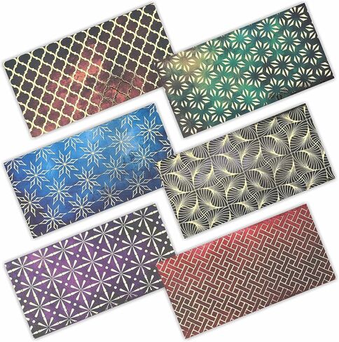 PARTH IMPEX Shagun Gift Envelopes for Cash (Pack of 60) 3.5" x 7" Stunning Gold Foil Stamping, Vintage Rustic Decorative Fancy Money Saving Holder Card for Christmas Birthday Wedding Graduation in Kuwait