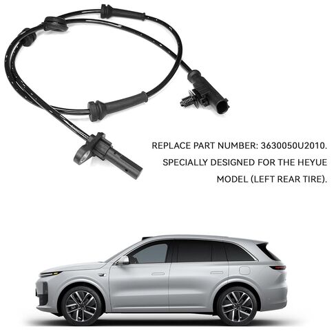 Wheel Speed Sensor, Rear Left ABS Wheel Speed Sensor, 3630050U2010 Automotive Anti-Lock Brake Speed Sensors Replacement Compatible with Heyue Models (Black) in Kuwait