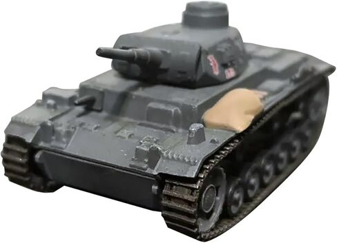 7.5cm Diecast 1/72 WWII German Army Sd.Kfz.141 Panzer III G Tank Model Gift in Kuwait