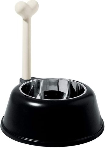 Alessi AMMI02 B Lupita Dog Bowl, Black in Saudi Arabia