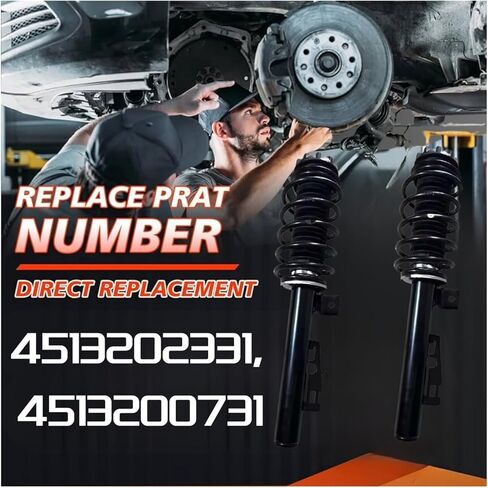 مجموعة كاملة من دعامات الصدمات الأمامية والخلفية Assys مع إعلانات متوافقة مع Smart Fortwo W451 2008-2016 4513202331، 4513200731 4513202331، 4513200731 in Kuwait