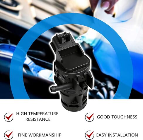 Windshield Washer Pump 85330-60190 85330-AE010, Windshield Wiper Washer Fluid Pump Sprayer Front Rear Replacement 85330-60180 85330-21010 with Grommet Compatible with Toyota Lexus Mazda Honda in Kuwait