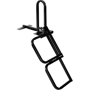 300 lbs Heavy Duty Foldable Pickup Truck Tailgate Ladder, Universal 2-Step Truck Bed Step with Anti-Slip Checkered Plates & Rubber Feet, Folding Ladder for Camping, Cargo Hauling, Black in Kuwait