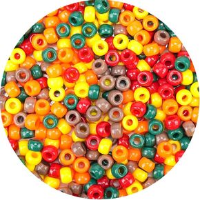 1000PCS Hawaii Blue Sea Pony Beads Bulk – 6x9mm White, Silver Blue Glitter Kandi Beads for Bracelets, Jewelry, Hair Braids, Holiday Summer Beach Ocean Crafts & DIY Decorations in Kuwait