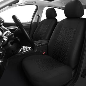 VarCozy Car Seat Covers Full Set, Front & Split Rear Bench for Car, Universal Cloth SUV, Sedan, Van, Automotive Interior Covers, Airbag Compatible in Kuwait