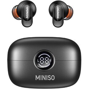 سماعات أذن MINISO MS105 AI للترجمة في الوقت الحقيقي، سماعات أذن مترجمة 165 لغة، Audifonos Traductores Inglés Español، سماعات بلوتوث 6.0 مترجم لتعلم اللغة أثناء السفر، أسود in Kuwait