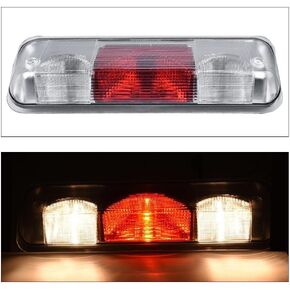 ALLGOOD LED Bar ضوء الفرامل الثالث متوافق مع غطاء الشاحنة العلوي Leer Are Century High Mount Rear Stop Light Cargo Lamp عدسة واضحة الإسكان الأسود in Kuwait