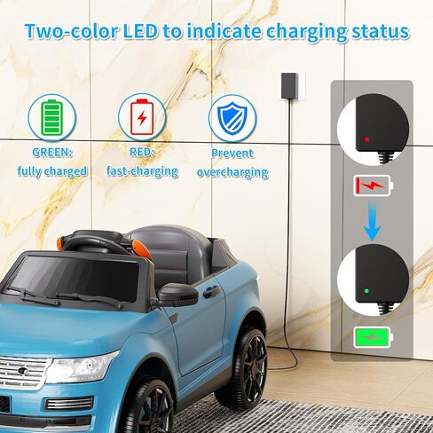 UL Certified 12V Charger for Kids Ride on Car | Ride On Toys, 12 Volt Battery Charger for Power Wheels, Ride On Toys, Best Choice SUV, Kid Trax, Universal Class 2 Power Supply Adapter in Kuwait