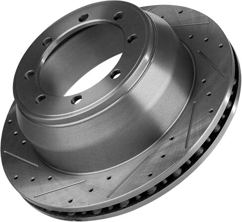 Garage-Pro 14 بوصة خلفي مثقوب/مشقوق تنفيس قرص الفرامل الدوار لاستبدال Ford F-350 Super Duty 1999-2004 الجانب الأيسر أو الأيمن DRW in Kuwait