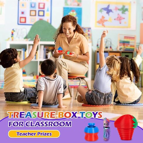 16PCS 3D Printed Fidget Toys, Sensory Toys for Kids with Autism ADHD, Classroom Treasure Box & Calm Down Corner Essentials, Stress Relief Gifts for Kids Teens Adults in Kuwait