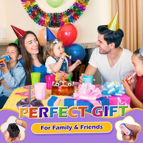 16PCS 3D Printed Fidget Toys, Sensory Toys for Kids with Autism ADHD, Classroom Treasure Box & Calm Down Corner Essentials, Stress Relief Gifts for Kids Teens Adults in Kuwait