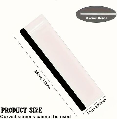 Desktop Monitor Memo Board Office Home Computer Note Holder, Unisex Desk Organizer with Decorative Design for Notes Reminders (Transparent) in Kuwait