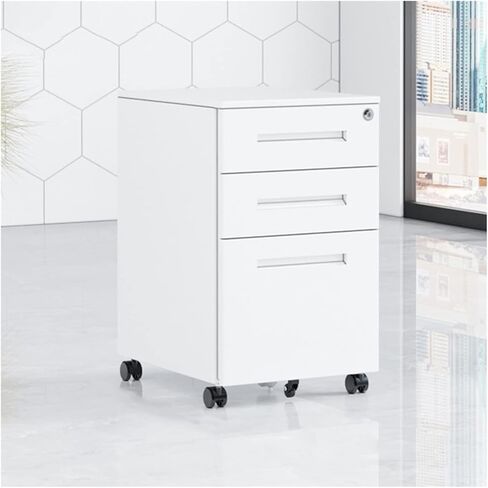 3Drawer Lockable File CabinetSpaceSaving Under Desk Storage Solution for Office & HomeSturdy & Portable Design for Organized Document Management in Saudi Arabia