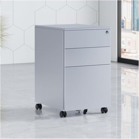 3Drawer Lockable File CabinetSpaceSaving Under Desk Storage Solution for Office & HomeSturdy & Portable Design for Organized Document Management in Saudi Arabia
