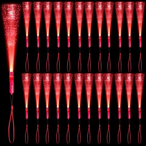 36 Pack Pink Glow Sticks Light Up Fiber Optic Stick Glow Wands Bulk with 3 Flashing Models for Valentine's Day Easter July 4th Party Favors Wedding Concerts in Kuwait