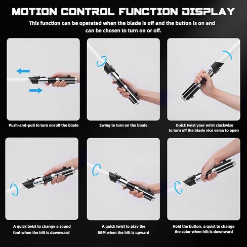 Saberforms Lightsaber Dueling Light Saber with 12 RGB Colors 16 Sound Fonts and Motion Control, Force FX Lightsabers with Premium Metal Handle and Replaceable Blade, Light Sabers for Adults, Kids in Kuwait