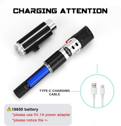 Saberforms Lightsaber Dueling Light Saber with 12 RGB Colors 16 Sound Fonts and Motion Control, Force FX Lightsabers with Premium Metal Handle and Replaceable Blade, Light Sabers for Adults, Kids in Kuwait