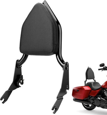 مسند ظهر للركاب قابل للفصل من Sissy Bar متوافق مع Harley Davidson Touring Electra Glide، Road King، Road Glide، Street Glide، Ultra Limited 2009-2025 (أسود) in Kuwait
