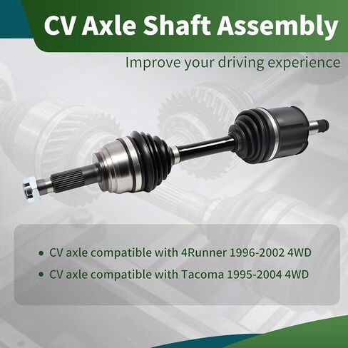 Front CV Axle Shaft Assembly Compatible with 4Runner 1996-2002 Tacoma 1995-2004 4WD Replace 66-5134 NCV69142 in Kuwait