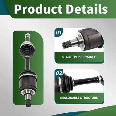 Front CV Axle Shaft Assembly Compatible with 4Runner 1996-2002 Tacoma 1995-2004 4WD Replace 66-5134 NCV69142 in Kuwait