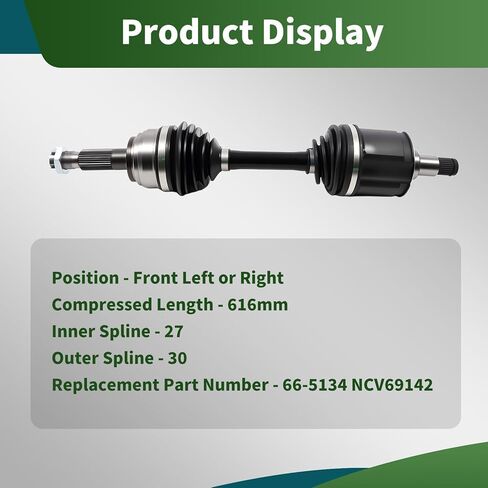 Front CV Axle Shaft Assembly Compatible with 4Runner 1996-2002 Tacoma 1995-2004 4WD Replace 66-5134 NCV69142 in Kuwait