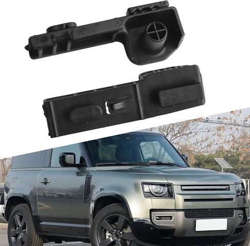 Pair Roof Air Deflector Kit LR137034 for Land Rover Defender L663 Plastic Exterior Wind Noise Reduction Direct Replacement 2 Pieces in Kuwait